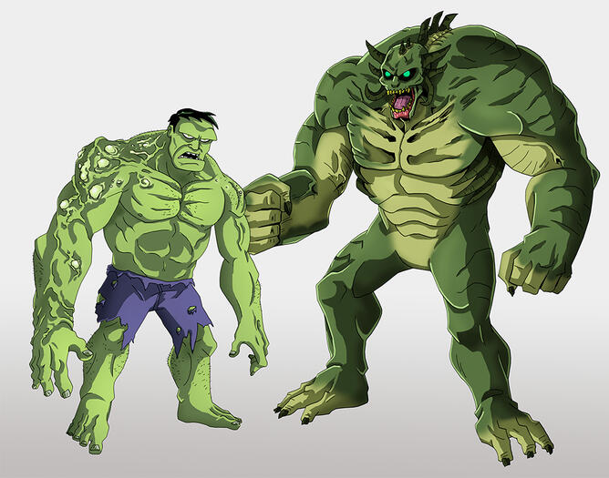 Hulk and Abomination redesigns