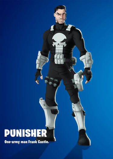 Punisher as a Fortnite skin pitch