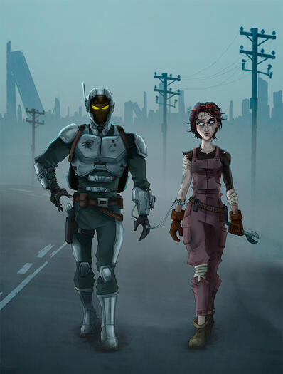 "Ash and Steel" Own project poster